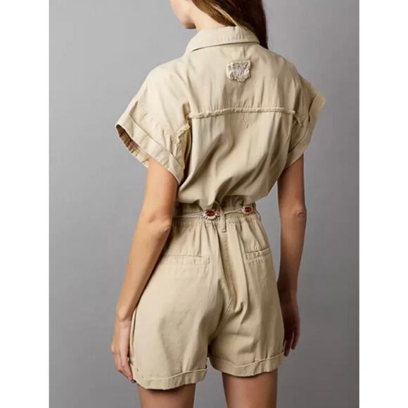 POL Shorts Romper One Piece Demin Jumpsuit - Picture 2 of 8